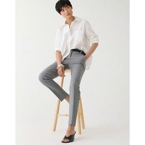 J.‎ Crew 365 Cameron Crop Pants Gray Stretch Work Trousers Minimalist Size 4 NWT
